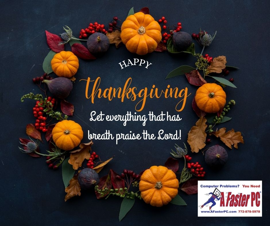 A Faster PC Wishes You a Happy Thanksgiving 2025